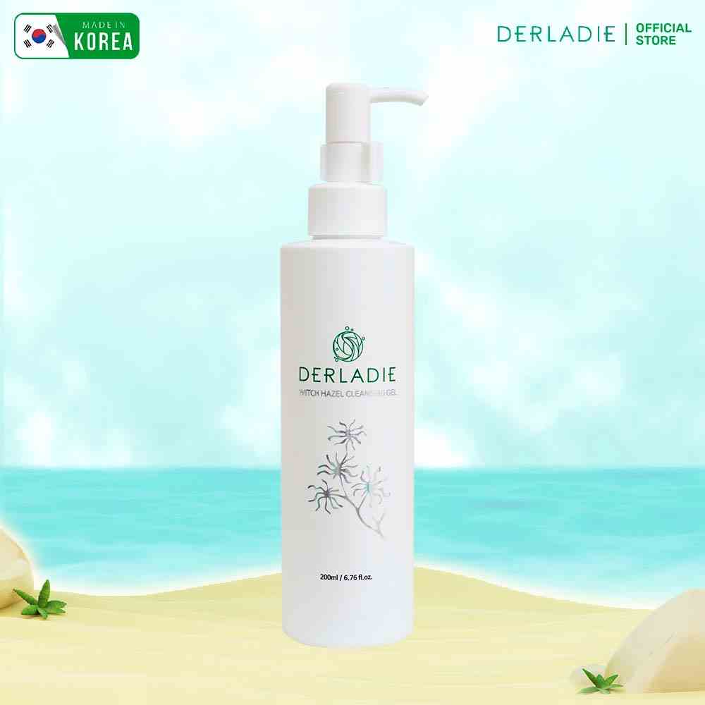 Sữa rửa mặt Derladie Witch Hazel Cleansing Gel làm sạch, giảm mụn trên da 200ml