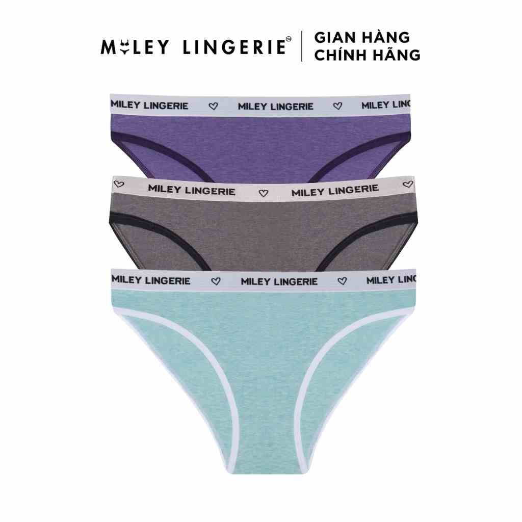 [Mã BMLTA35 giảm đến 35K đơn 99K] Combo 3 Quần Lót Melange Kiểu Dáng Basic Sporty Miley Lingerie FCB0100-0700-1000