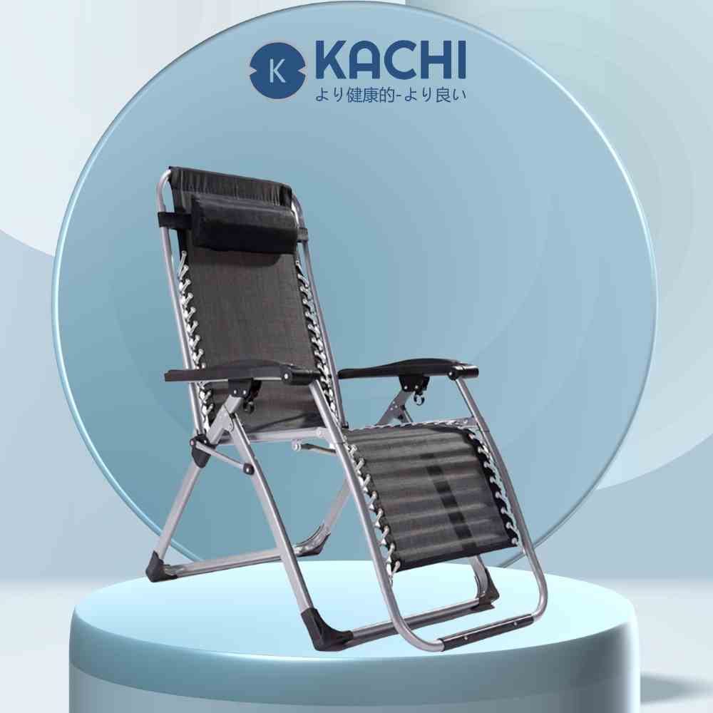 Ghế xếp thư giãn thông minh Kachi MK171 – Màu đen