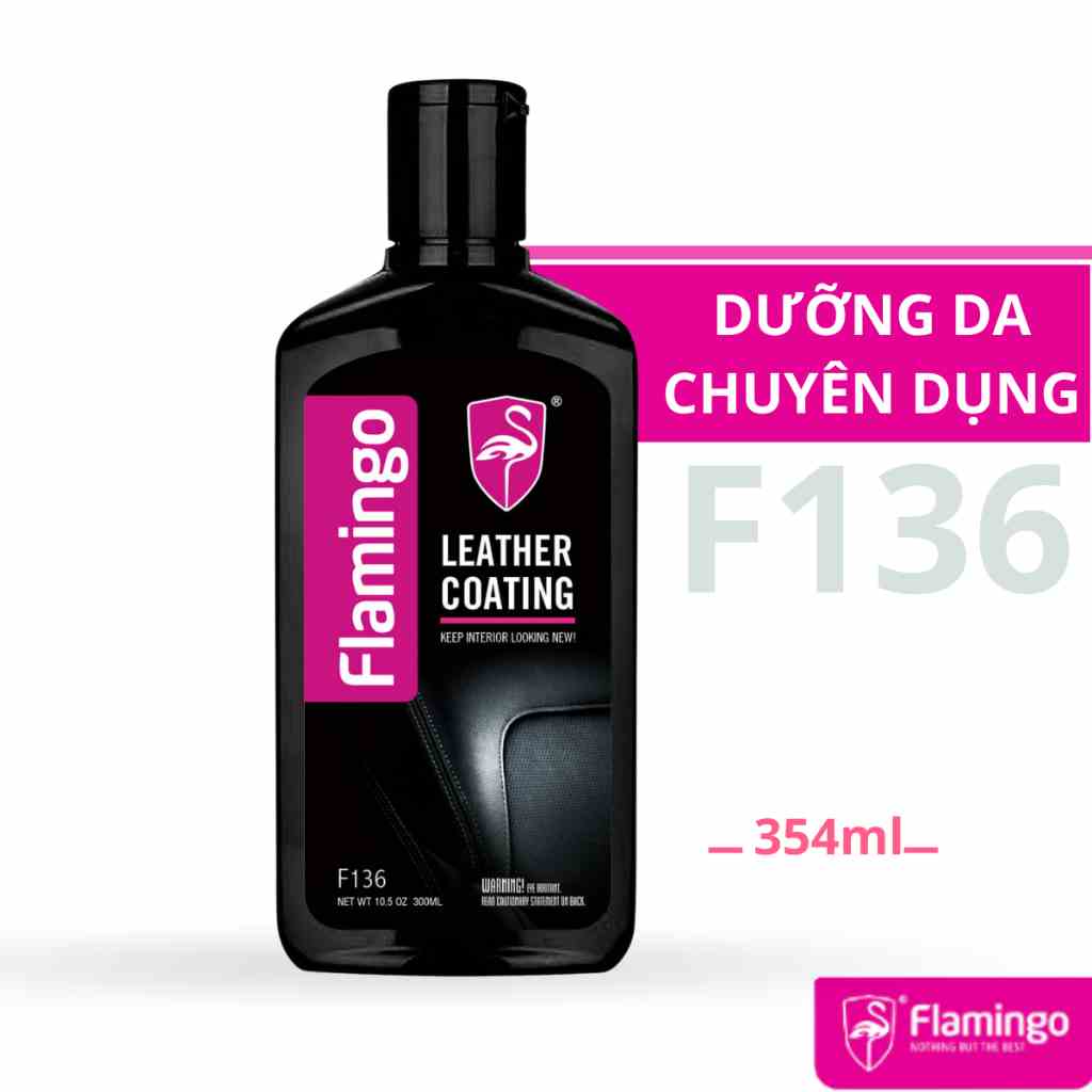 Dung Dịch Dưỡng Da Chuyên Dụng Cho Xe Hơi Flamingo F136 300ml - Hãng Phân Phối Chính Thức