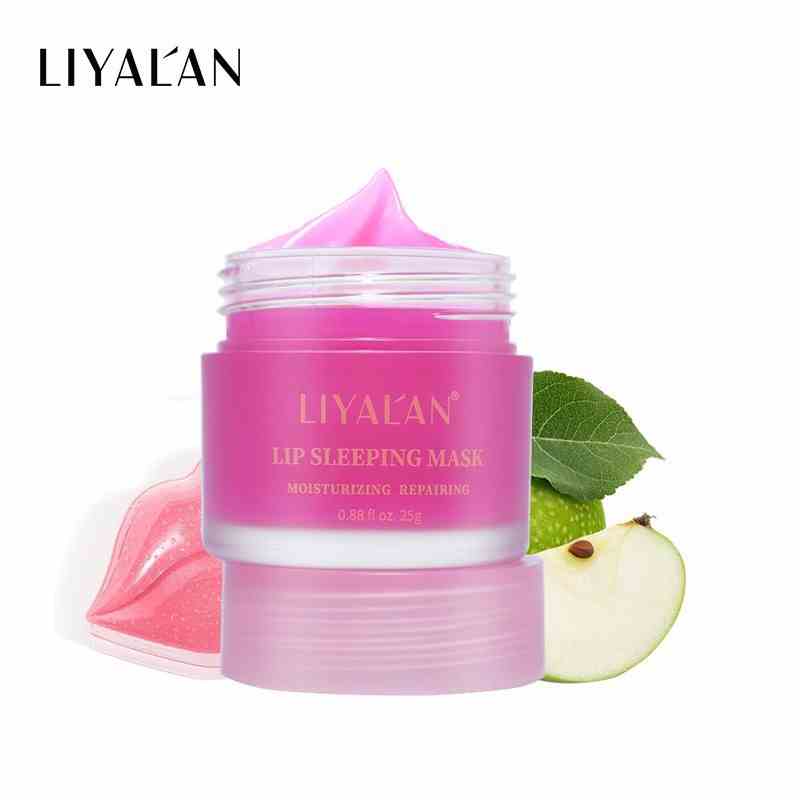 Mặt nạ ngủ môi LIYALAN dưỡng ẩm tái tạo làn da hiệu quả 25g 
