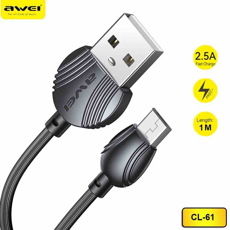 Cáp sạc nhanh Awei CL-61 Micro-USB cho điện thoại