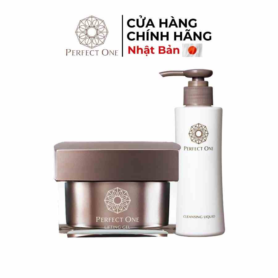 Bộ 2 Sản Phẩm Dưỡng Da Nâng Cơ Mặt PERFECT ONE Cleansing Liquid 150g - Lifting Gel 50g