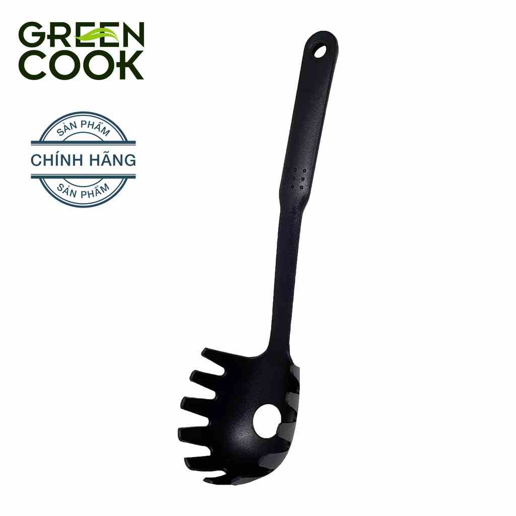 [Mã BMLTA35 giảm đến 35K đơn 99K] Vá vớt mì nhựa Green Cook chất liệu PA66 an toàn sức khỏe