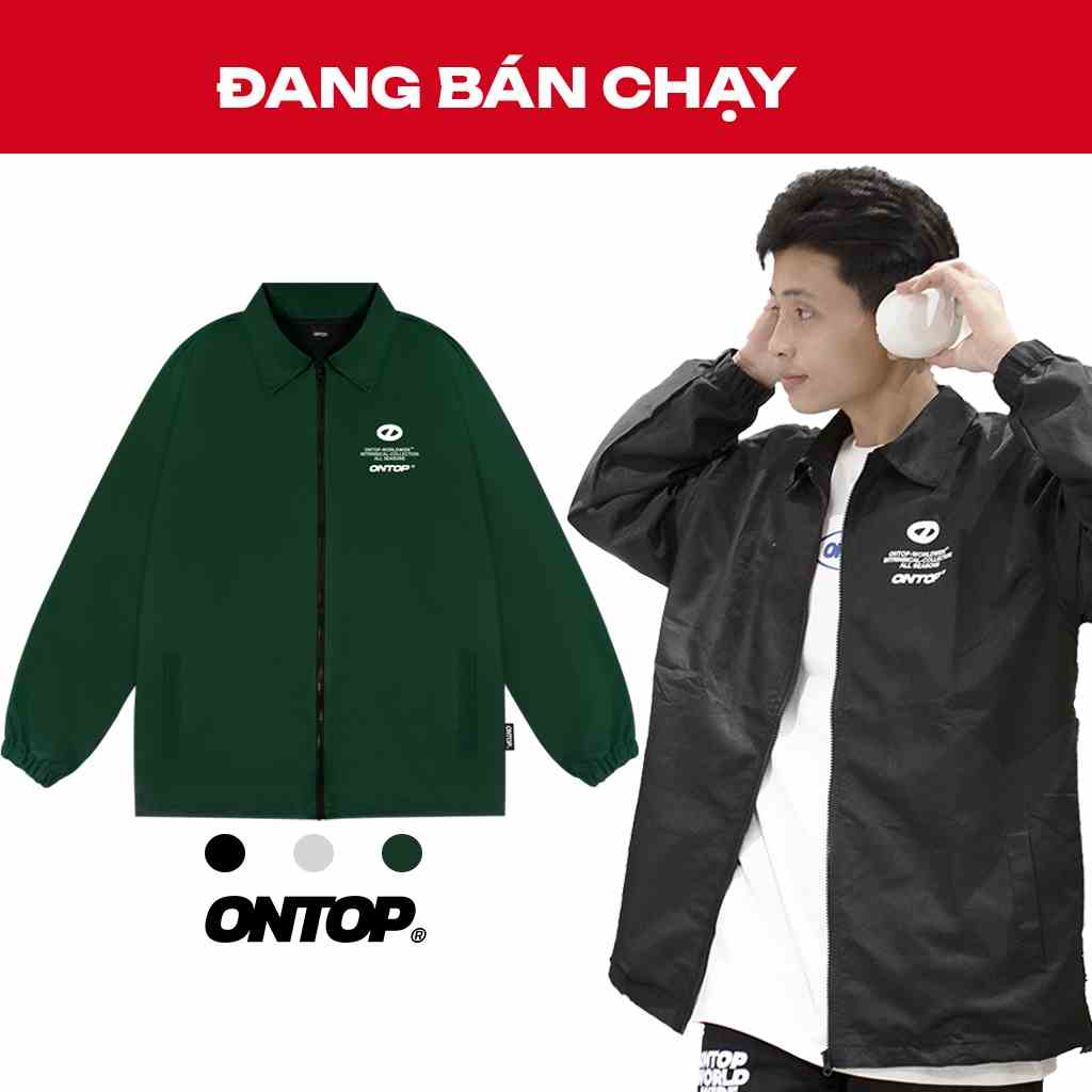 Áo khoác dù nam nữ form rộng Jacket Fits local brand ONTOP | O20-AK12