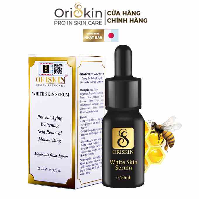 Serum Dưỡng Ẩm Cho Da Khô Oriskin White Skin Serum, Dưỡng Trắng Da Mờ Thâm Nám 10ml