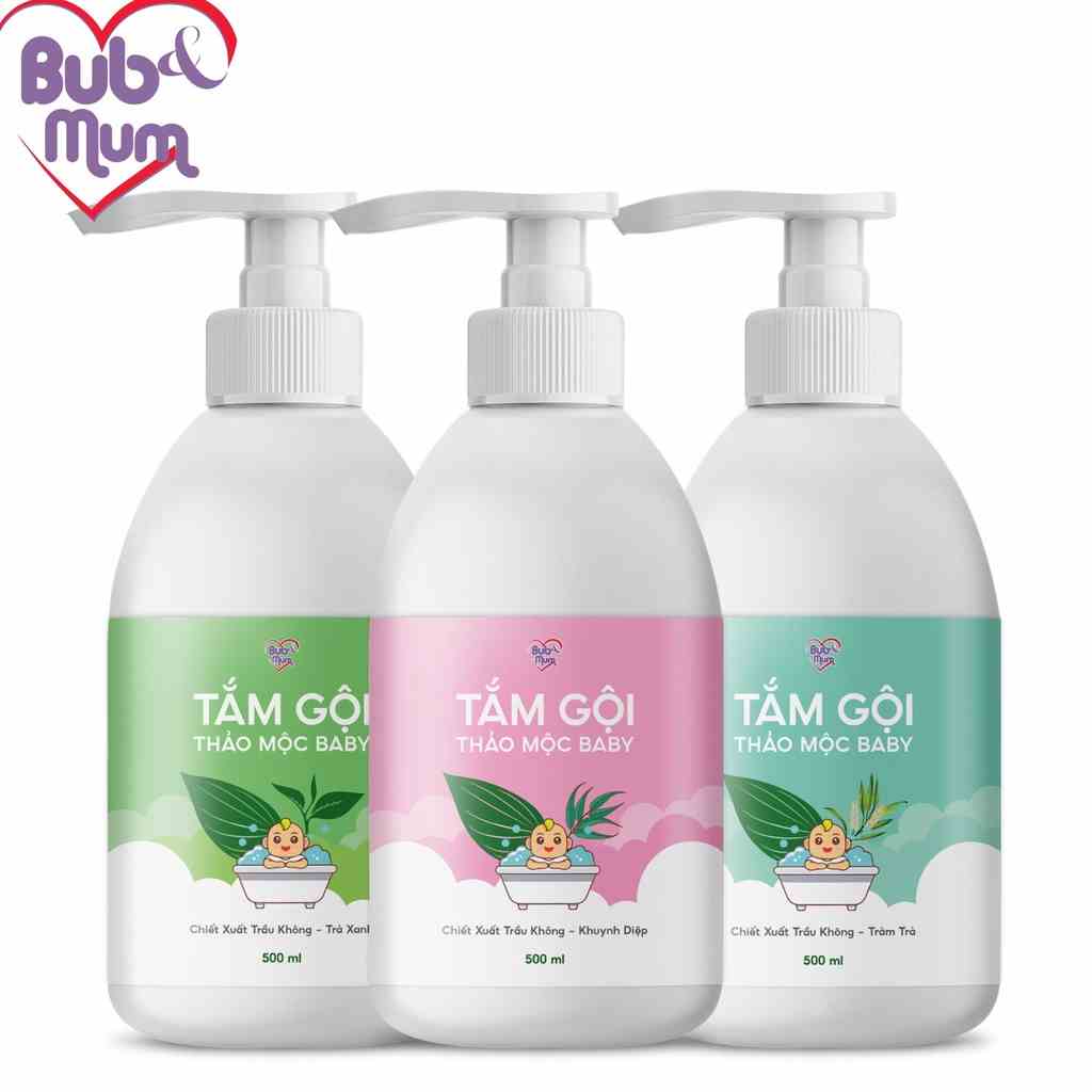 Sữa tắm cho bé thảo dược 500ml BuB&MuM