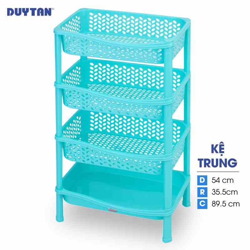 [Mã BMLTB35 giảm đến 35K đơn 99K] Kệ trung nhựa DUY TÂN 4 ngăn (54 x 35.5 x 89.5 cm) - 66418 - Giao màu ngẫu nhiên