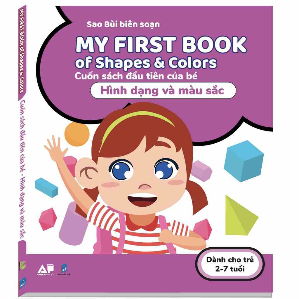 Sách - Cuốn Sách Song Ngữ Anh Việt My First Book of Shapes & Colors - Bé Nhận Biết Hình Dạng Và Màu Sắc