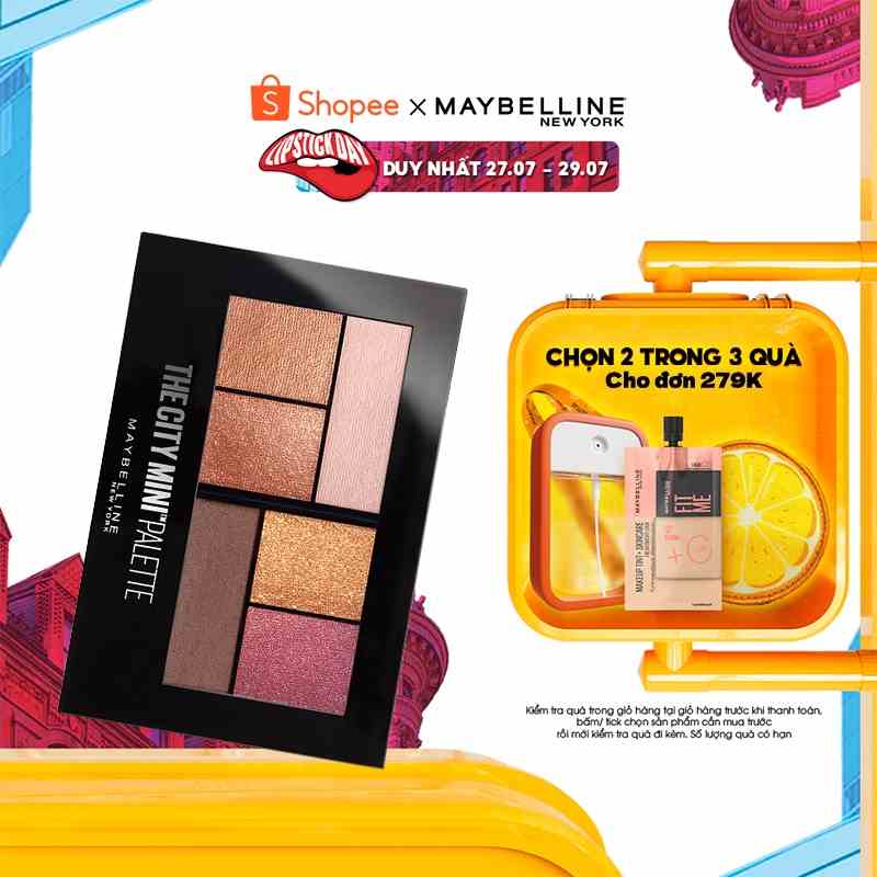 Bảng Phấn Mắt Maybelline New York 6 Màu The City Mini Palette 6.1g