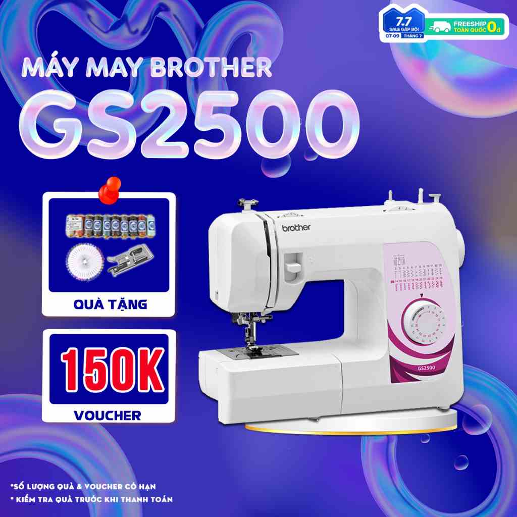 Máy may gia đình Brother  GS2500 Hàng chính hãng