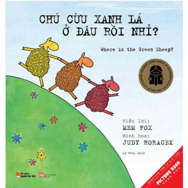 [Mã BMLTB35 giảm đến 35K đơn 99K] Sách - Song ngữ Picture Book - Chú Cừu Xanh Lá Ở Đâu Rồi Nhỉ?