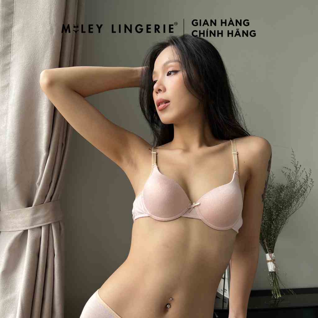 [TẶNG VOUCHER 50K KHI MUA ĐỒ BƠI] Áo Ngực Cotton Trơn Mút Mỏng Nâng Ngực Flexi Miley Lingerie BRC12