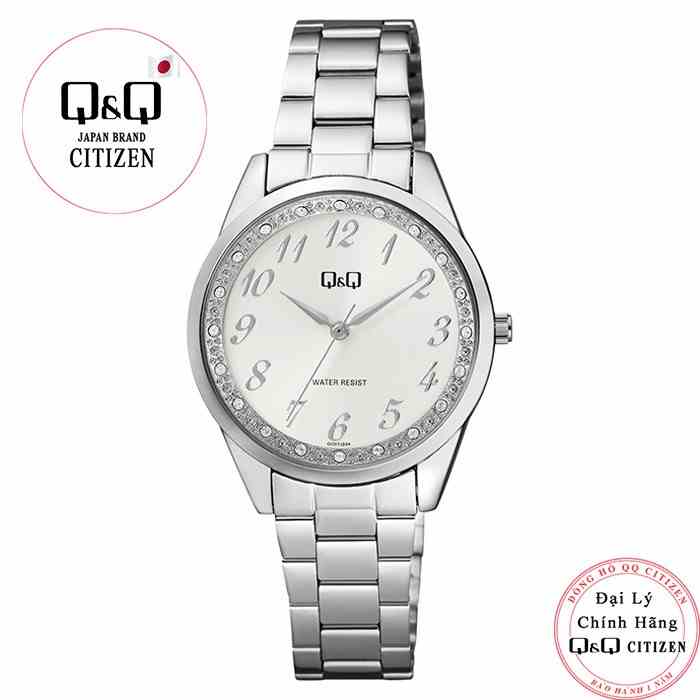 [Mã BMLTB200 giảm đến 100K đơn 499K] Đồng hồ nữ Q&Q Citizen QC07J204Y dây sắt thương hiệu Nhật Bản