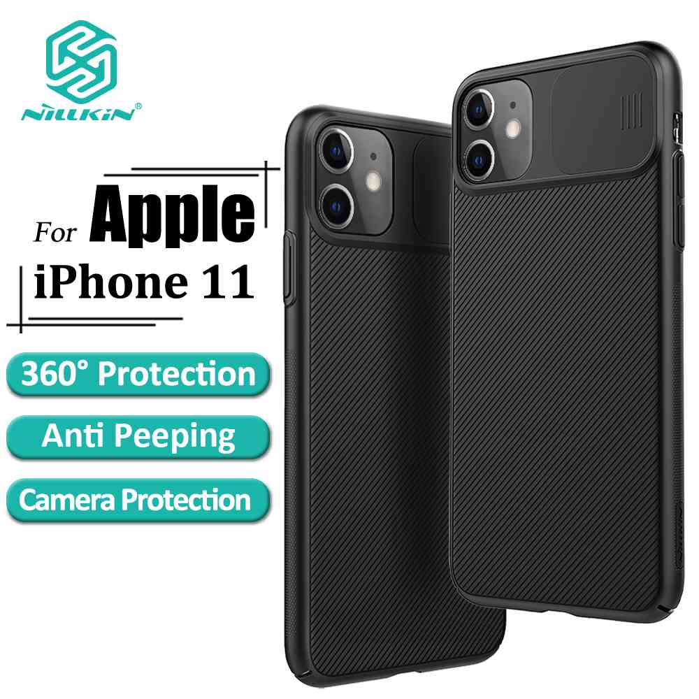 Ốp Điện Thoại Nillkin CamShield Bằng PC Cứng Với Nắp Trượt Bảo Vệ Camera Cho iPhone 11/11 Pro/11 Pro Max