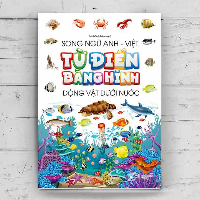 sách - Từ Điển Bằng Hình - Động Vật Dưới Nước (Song Ngữ Anh - Việt)