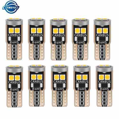 Bóng đèn LED LYMOYO T10 194 501 6smd 3030 cho xe hơi/ xe máy 12v 6000k