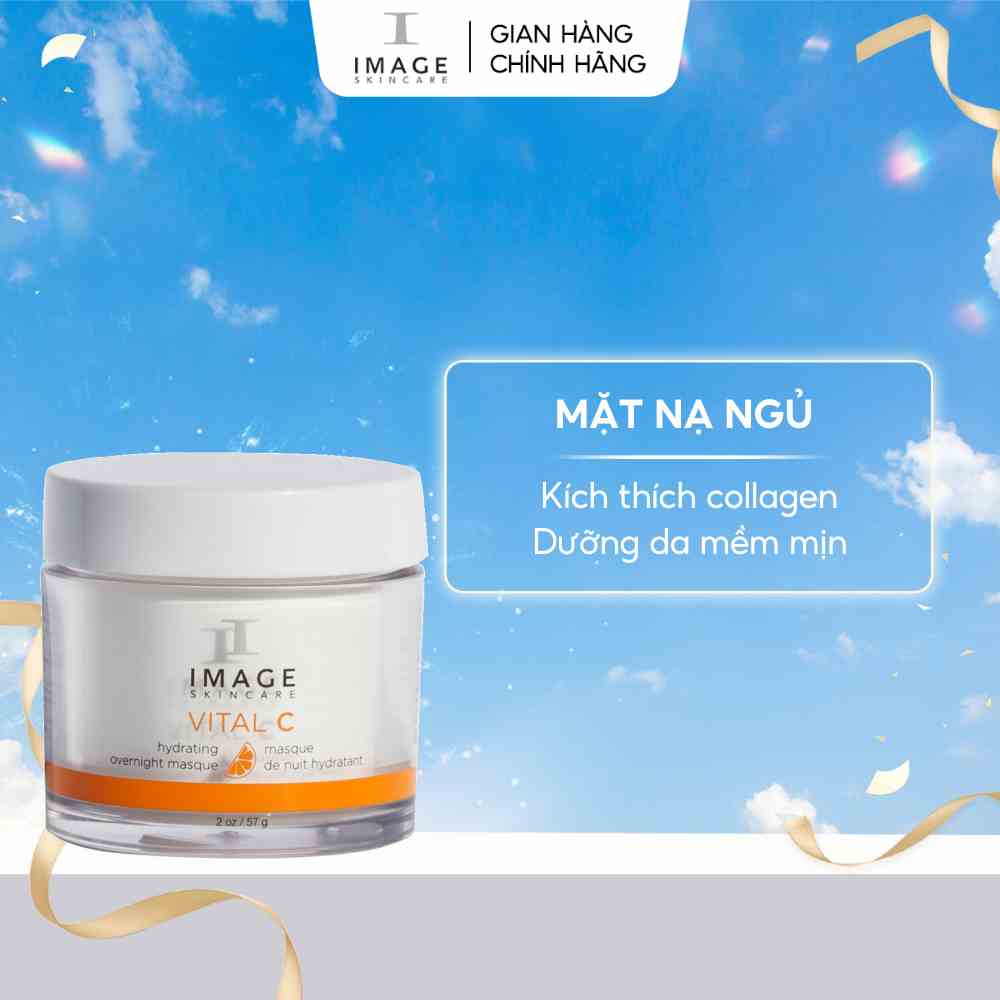 Mặt Nạ Ngủ Dưỡng Ẩm Trắng Da, Kích Thích Tăng Sinh Collagen IMAGE Skincare Vital C Hydrating Overnight Masque 57g