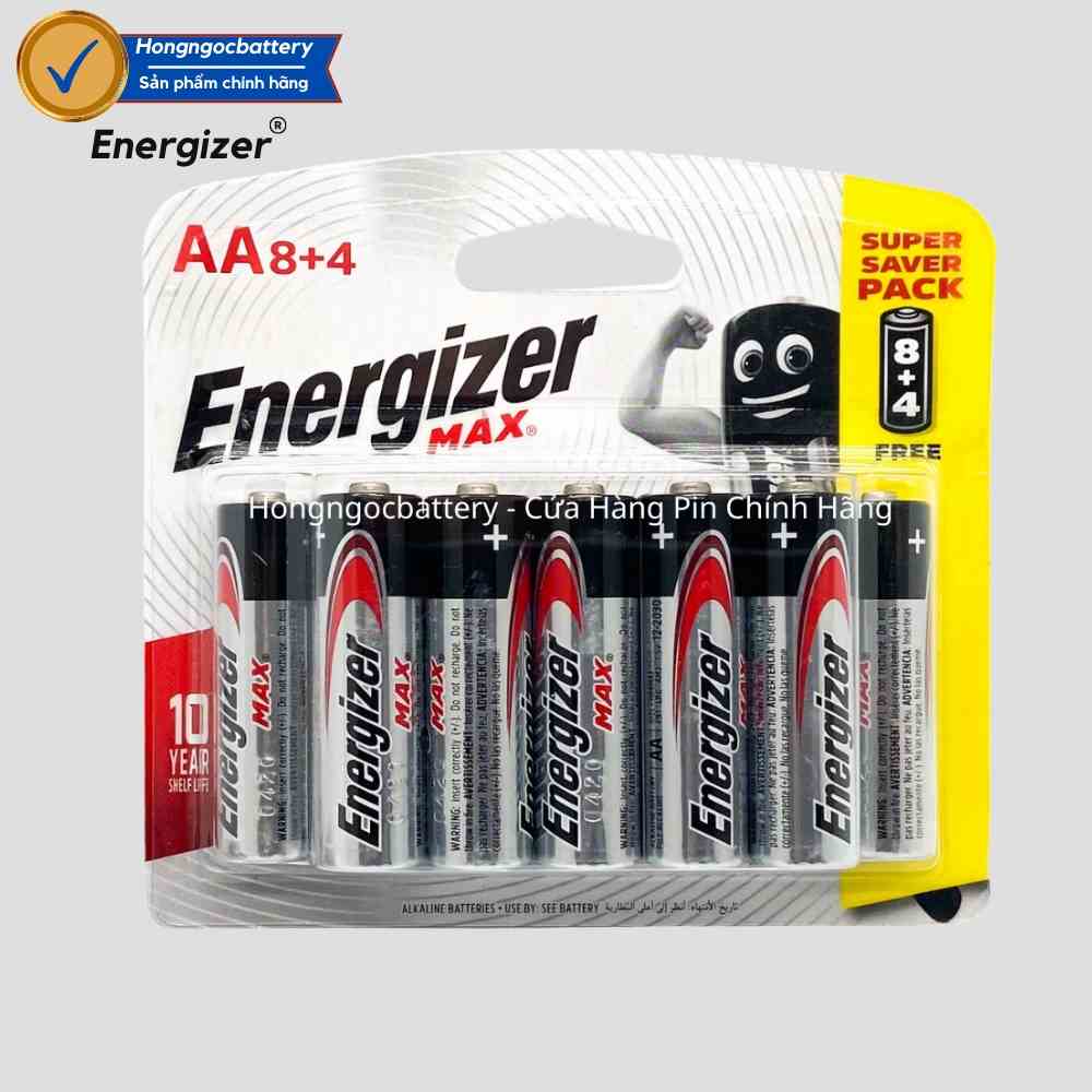 [Mã BMLTB35 giảm đến 35K đơn 99K] Pin Energizer AA/AAA 1,5 V Siêu Bền , Không chảy nước Hàng Chính hãng