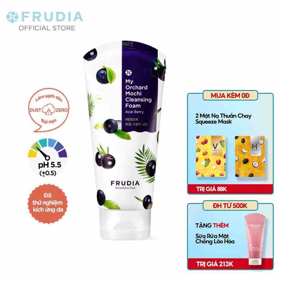 [Tặng 88k] Sữa Rửa Mặt Làm Sạch Da Chiết Xuất Trái Mọng Frudia My Orchard Cleansing Foam Acai Berry 120ml