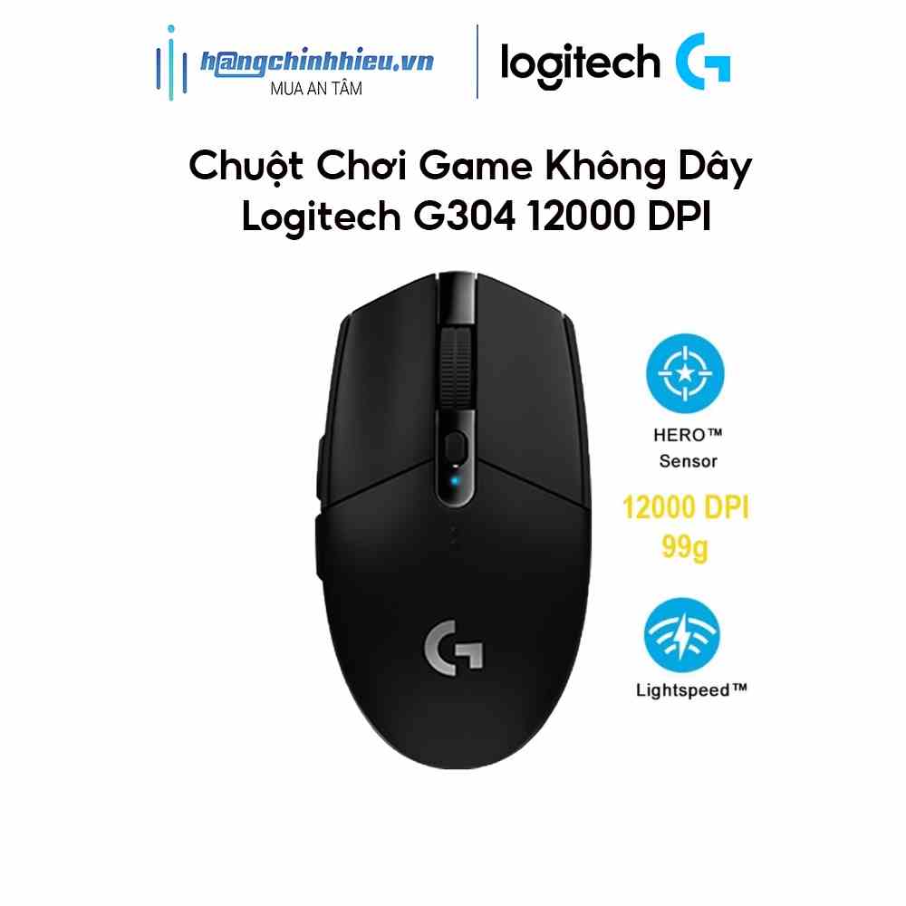 [Mã BMLTB200 giảm đến 100K đơn 499K] Chuột Chơi Game Không Dây Logitech G304 12000 DPI 6 Phím