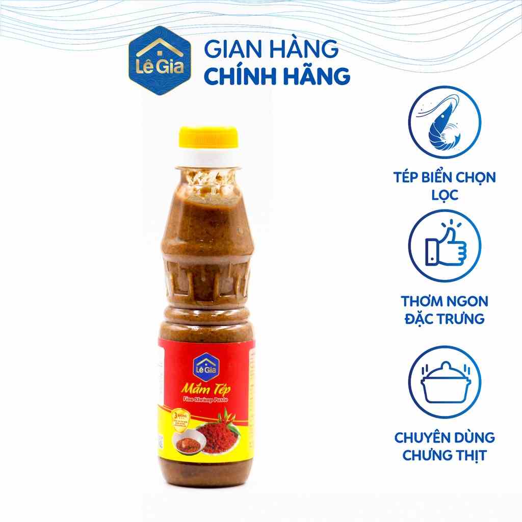 [Mã BMLTB200 giảm đến 100K đơn 499K] Mắm tép Lê Gia chai nhựa pet 225ml