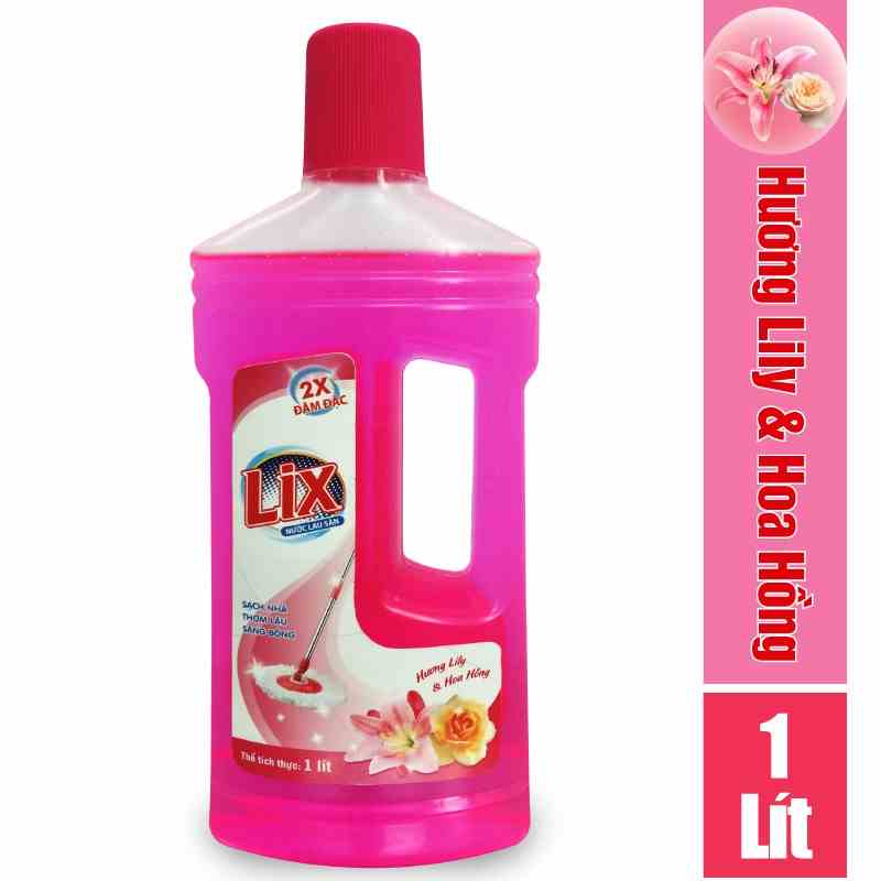 [Mã BMLTA35 giảm đến 35K đơn 99K] Nước lau sàn LIX hương lily và hoa hồng 1 lít LSL02