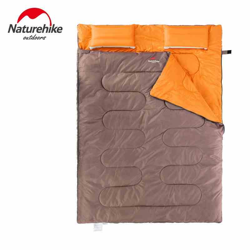 [CHÍNH HÃNG] Túi Ngủ Văn Phòng, Du Lịch, Cho 2 Người NatureHike SD15M030-J, Kèm Gối, Siêu Tiện Lợi