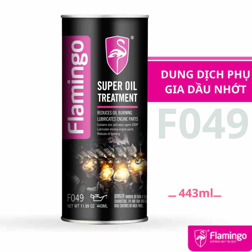 [Mã BMLTB35 giảm đến 35K đơn 99K] Dung Dịch Phụ Gia Dầu Nhớt Flamingo F049 443ml - Hãng Phân Phối Chính Thức