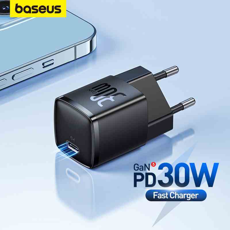 [Mã ELBMO2 giảm 12% đơn 500K] Củ Sạc Nhanh Baseus 30W Cổng USB C Hỗ Trợ QC3.0 PD Thiết Kế Nhỏ Gọn Cho Phone 14