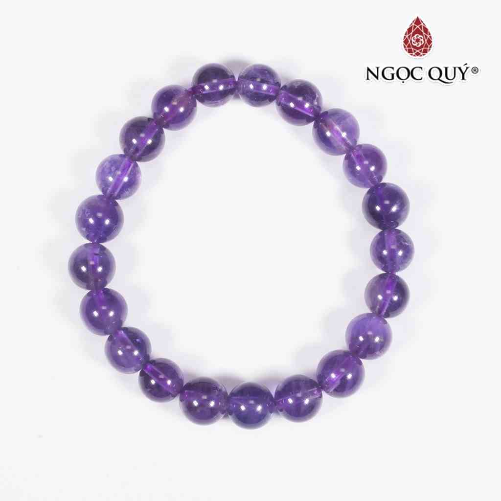 [Mã BMLTB200 giảm đến 100K đơn 499K] Vòng tay thạch anh tím amethyst mệnh hỏa, thổ - Ngọc Quý