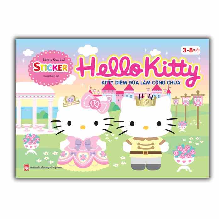 [Mã BMLTB35 giảm đến 35K đơn 99K] Sách - Hello Kitty - Kitty diêm dúa làm công chúa (3-8 tuổi)