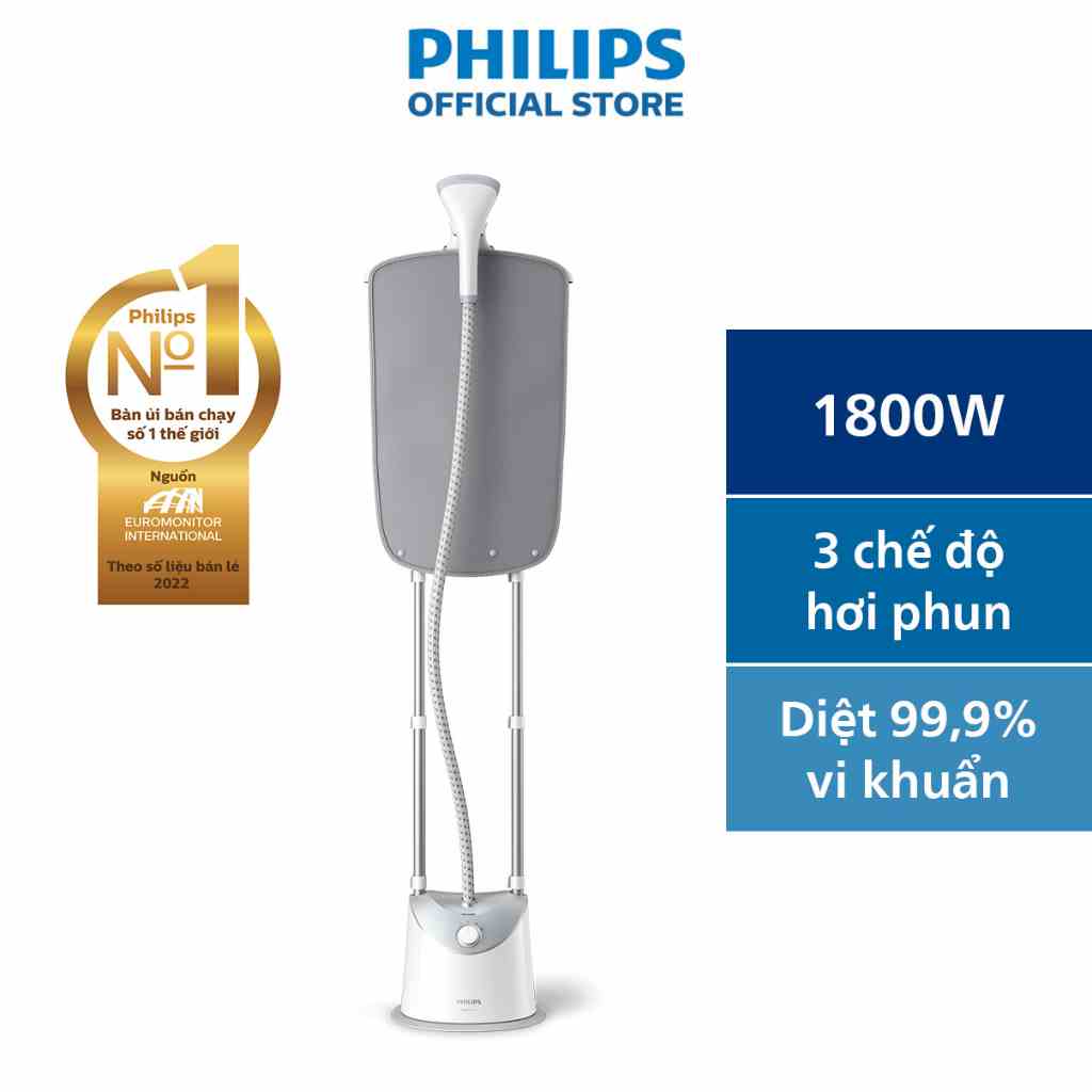 Bàn Ủi Hơi Nước Đứng PHILIPS GC487 1800W - Hàng Chính Hãng