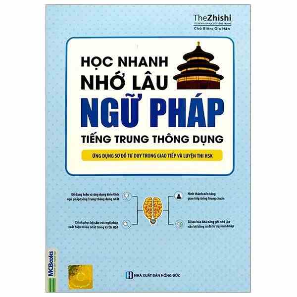 Sách - Học Nhanh Nhớ Lâu Ngữ Pháp Tiếng Trung Thông Dụng - Ứng Dụng Sơ Đồ Tư Duy Trong Giao Tiếp Và Luyện Thi HSK