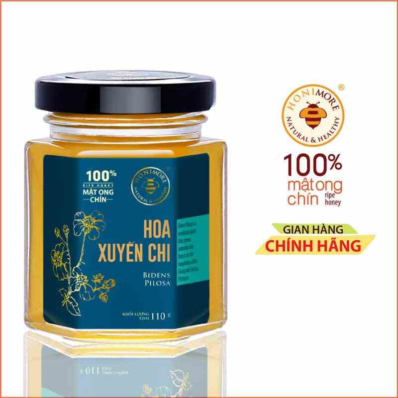 Mật ong rừng nguyên chất Honimore Hoa Xuyến chi hũ 110g/hũ