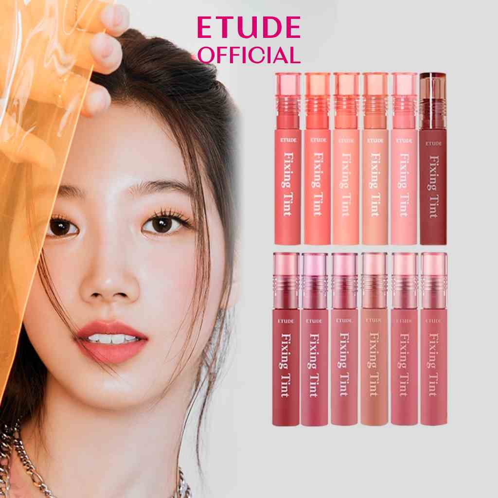 Son Tint Lì ẩm mịn môi Etude Fixing tint cập nhật màu mới 4g