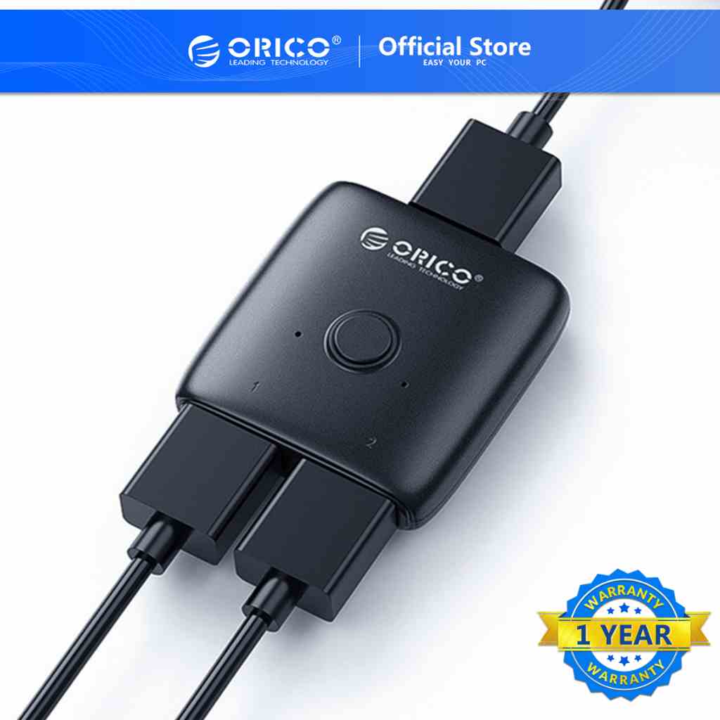 Bộ chia chuyển đổi HDMI 4K * 2K 60HZ KVM ORICO cho PS5 Nintendo Switch (HS2-A1)