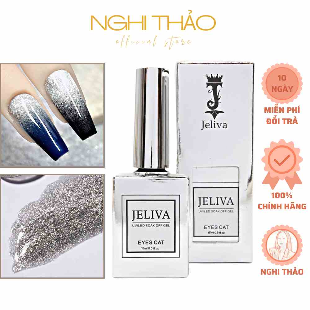 Sơn mắt mèo kim cương Jeliva NGHI THẢO 15ml