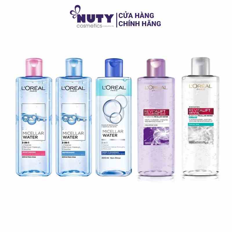 Nước Tẩy Trang L’Oreal Micellar Water 3-in-1 (400ml)