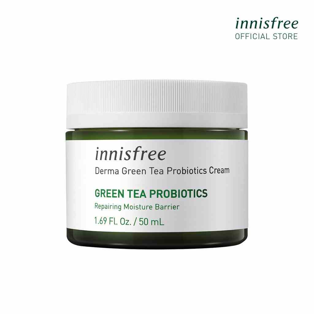 [Mã COSIF112 giảm 10% đơn 600K] Kem dưỡng ẩm Innisfree Derma Green Tea Probiotics Cream 50Ml