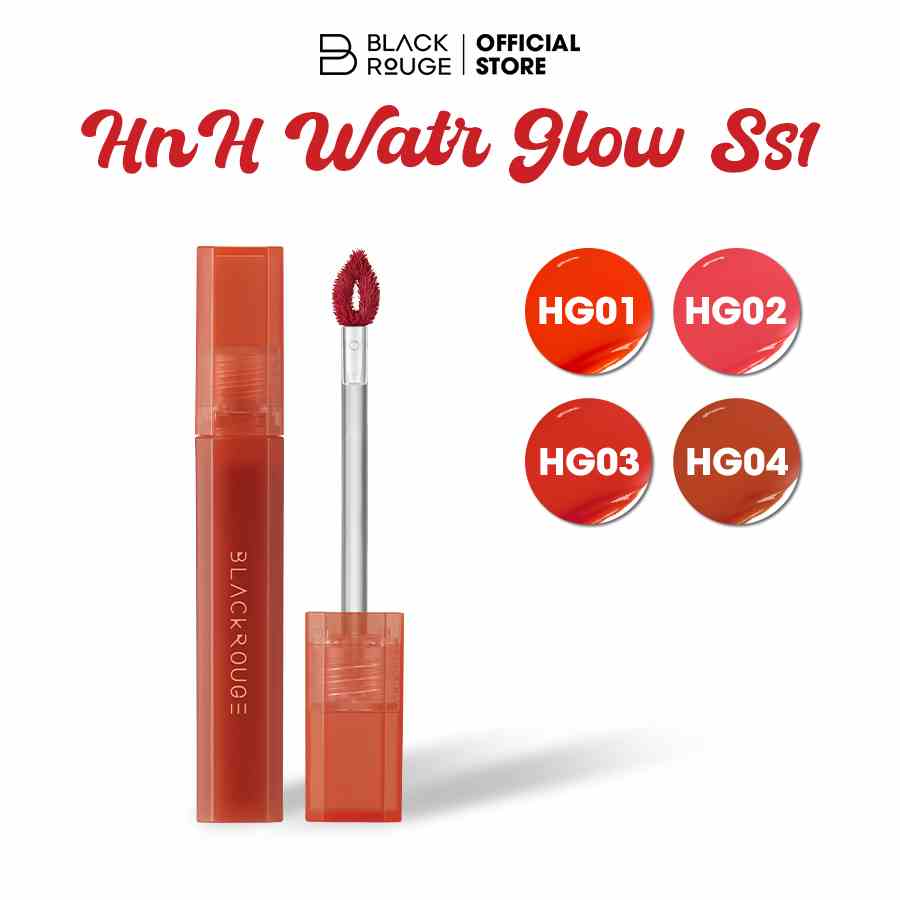 Son bóng có màu Black Rouge Half N Half Water Glow 31.4g