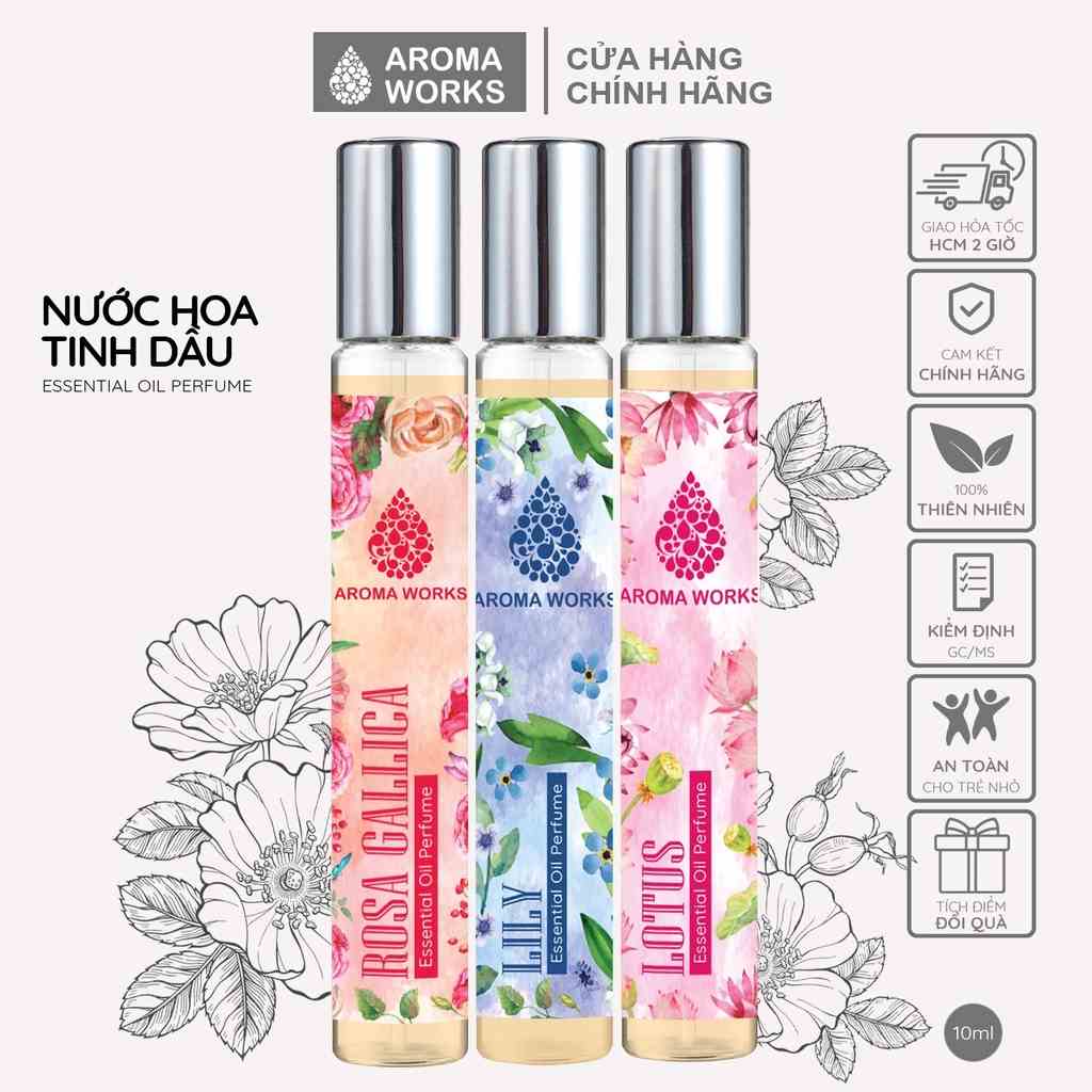 [Mã BMLTA35 giảm đến 35K đơn 99K] Nước Hoa Tinh Dầu Aroma Works Essential Oil Perfume 10ml