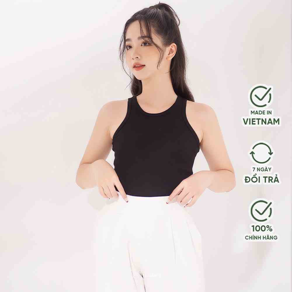 [Mã BMLTA35 giảm đến 35K đơn 99K] Áo tanktop ba lỗ sát nách Cropme co giãn mềm mát Harriet