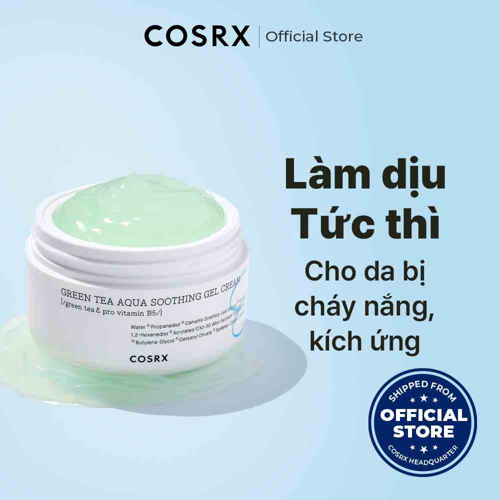 Kem trà xanh dưỡng ẩm xoa dịu dạng Gel COSRX 50ml