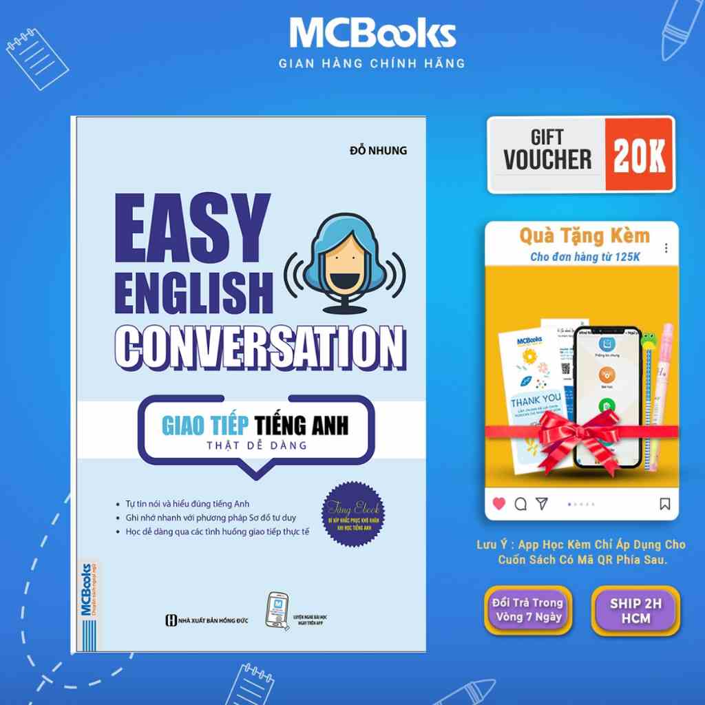 Sách - Easy English Conversation – Giao tiếp tiếng Anh thật dễ dàng Mcbooks