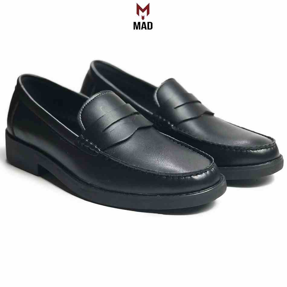 Giày tây công sở loafer penny 2.0 MAD lười nam da bò cao cấp thời trang tăng chiều cao 4cm