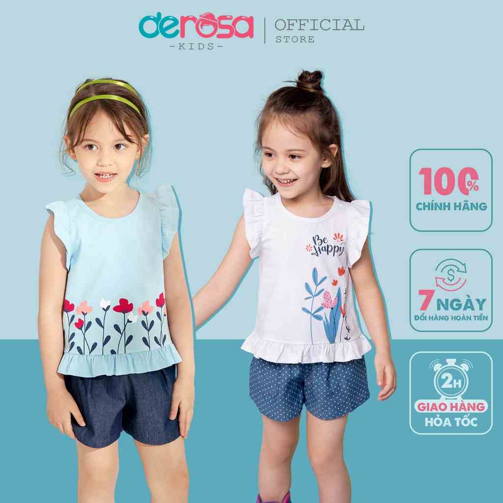 Áo bé gái DEROSA KIDS hoạ tiết đáng yêu cho bé 3 - 8 tuổi ASKD002A/ASKD010A (ÁO FROM NHỎ CHỌN TĂNG SIZE)