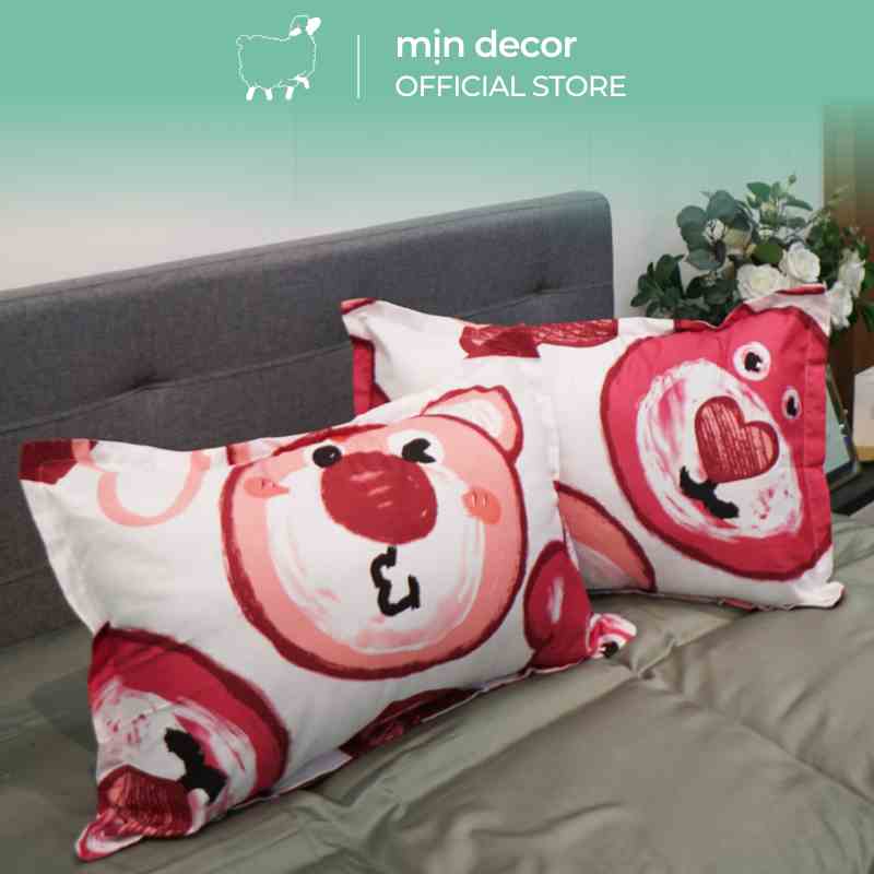 [Mã BMLTA35 giảm đến 35K đơn 99K] Vỏ gối cotton 3D Mịn Decor thoáng mát nhiều họa tiết đa dạng (45x65cm)