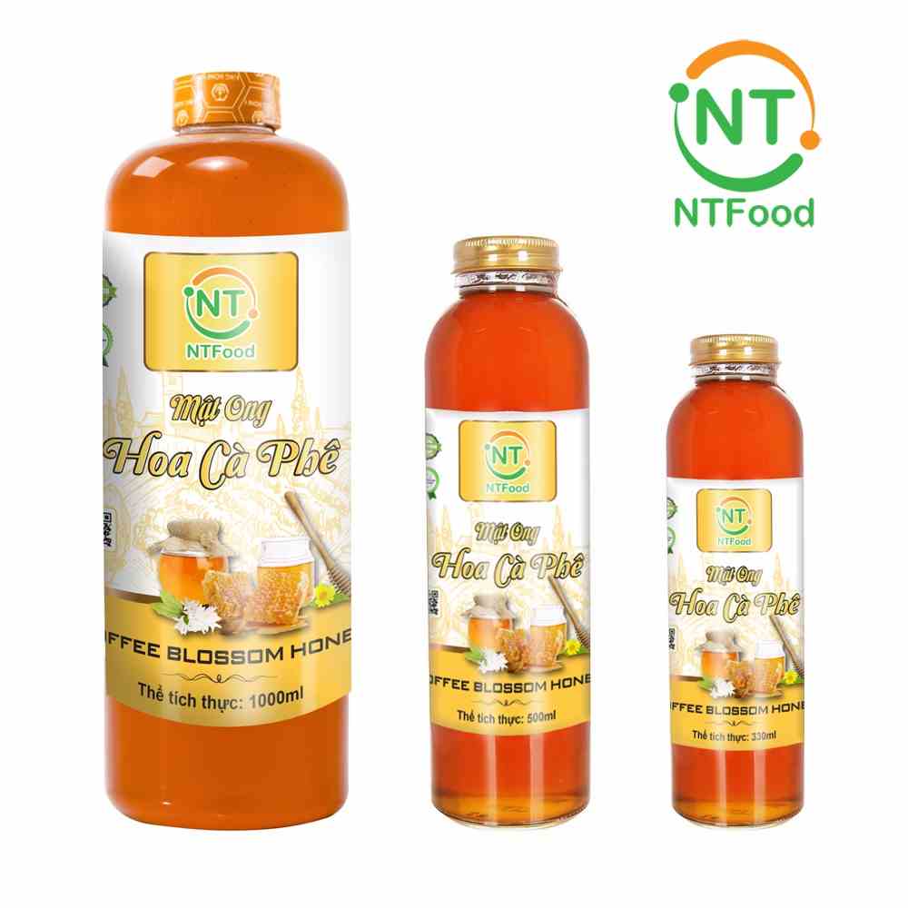 [Mã BMLTB35 giảm đến 35K đơn 99K] Mật Ong hoa cà phê nguyên chất Bảo Lộc NTFood 1000ml / 500ml - Nhất Tín Food