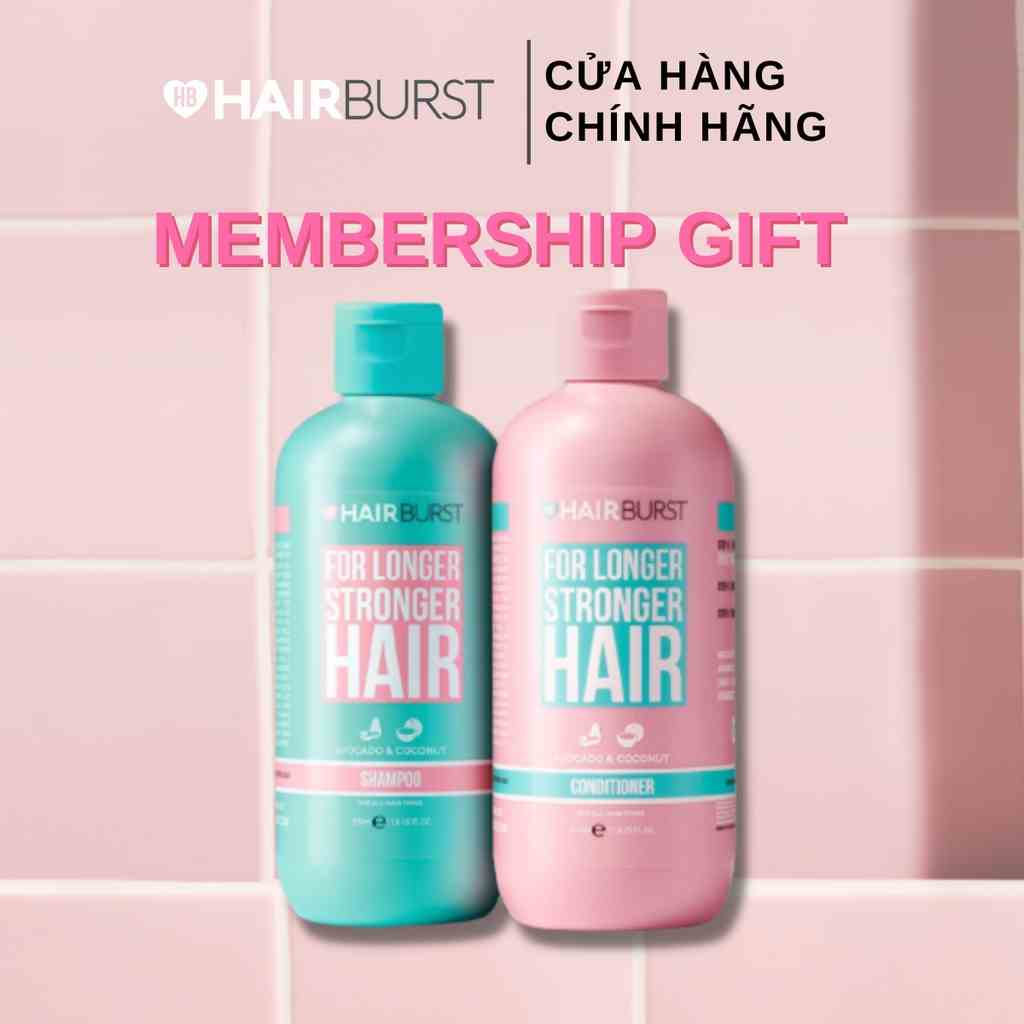 [MEMBERSHIP GIFT] Set gội xả HAIRBURST kích thích tóc mọc dài hơn chắc khỏe hơn 350ml/chai